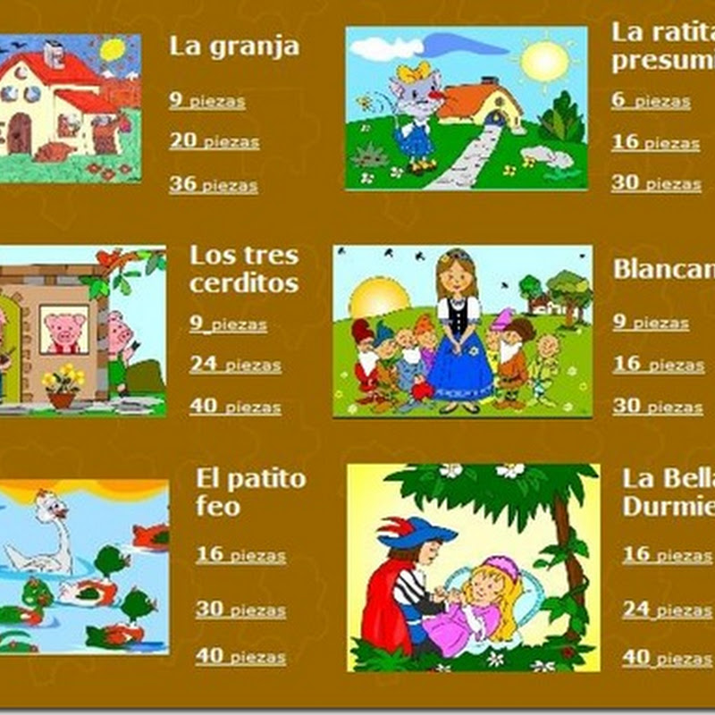 Puzzles infantil, para jugar online Jugar y Colorear
